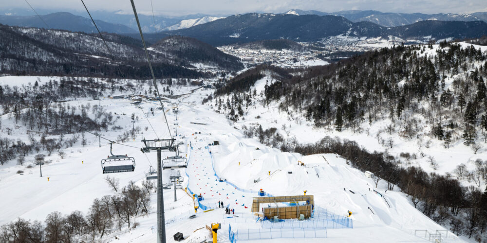 FIS Freestyle Ski, Snowboard and Freeski World Championships - Bakuriani GEO - PGS - Course preview © Miha Matavz/FIS FIS Freestyle Ski, Snowboard and Freeski World Championships - Bakuriani GEO - PGS - Course preview © Miha Matavz/FIS