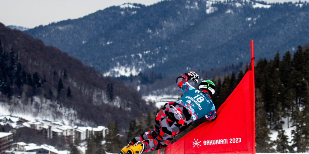 SNOWBOARD - FIS SX and SB World Championships Bakuriani 2023 BAKURIANI,GEORGIA,19.FEB.23 - SNOWBOARD - FIS SX and SB World Championships, Parallel Giant Slalom, men, ladies. Image shows Alexander Payer (AUT). Photo: GEPA pictures/ Matic Klansek